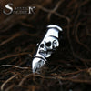 Steel soldier designer Bullet skull creative weapon memorial  Necklace necklace punk rock biker Stainless Steel jewelry