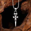 Steel soldier designer Bullet skull creative weapon memorial  Necklace necklace punk rock biker Stainless Steel jewelry