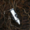 Steel soldier designer Bullet skull creative weapon memorial  Necklace necklace punk rock biker Stainless Steel jewelry