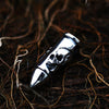 Steel soldier designer Bullet skull creative weapon memorial  Necklace necklace punk rock biker Stainless Steel jewelry
