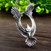 Steel soldier phoenix with huge wing pendant necklace punk biker chain stainless steel material men jewelry
