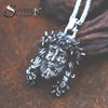 Steel soldier punk style Jesus stainless steel pendant necklace chain charm jewelry