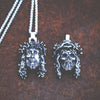 Steel soldier punk style Jesus stainless steel pendant necklace chain charm jewelry
