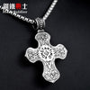 Steel soldier stainless steel Thailand style cross stone pendant unqiue titanium steel jewelry for women and man as gift