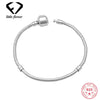 Sterling 925 Silver Style Bracelet for Women or Men 3MM Sleek Snake Bone Chain Transfer Beads Hand Chain Geometric Type Jewelry
