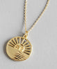 Sterling 925 silver funny sun smiley face pendant necklace gold round card openwork smiley necklace for women for women jewelry
