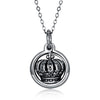 Sterling Silver 925 Vintage Crown Pendant Necklace Jewelry for Women Valentine&#39;s Day Anniversary Gift Fine Jewelry