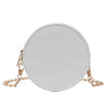 Stone Pattern Crossbody Tote Bags Women Round Small Leather Shoulder Bag Chain Female Elegant Crossbody Shoulder Supply
