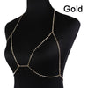 StoneFans 2020 Women Full Rhinestone Body Fashion Chain Necklace Jewelry Shiny Rhinestone Crystal Bra Body Charming Club Jewelry