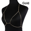 StoneFans 2022 Women Full Rhinestone Body Chain Necklace Jewelry Shiny Rhinestone Crystal Bra Body Charming Club Jewelry