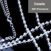 StoneFans 2022 Women Full Rhinestone Body Chain Necklace Jewelry Shiny Rhinestone Crystal Bra Body Charming Club Jewelry
