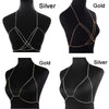 StoneFans 2022 Women Full Rhinestone Body Chain Necklace Jewelry Shiny Rhinestone Crystal Bra Body Charming Club Jewelry