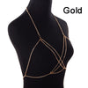 StoneFans 2022 Women Full Rhinestone Body Chain Necklace Jewelry Shiny Rhinestone Crystal Bra Body Charming Club Jewelry