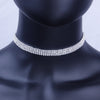 StoneFans Elegant Shine Crystal Chocker Necklace Multilayer Rhinestone Choker Statement Necklace  Colar Jewelry For Women