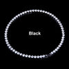Stonefans 1 Row Rhinestone Men Hip Hop Necklace Rapper Choker Chain Puck Iced Out Tennis Chain Necklace Bling Crystal for Women