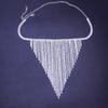 Stonefans Rhinestone Chain Tassel Choker Necklace for Jewelry Lover Crystal Collar Choker Statement Necklace Accessories
