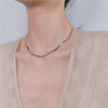 Street Pats Temperament All Match Love Cold Wind Extremely Simple Titanium Steel Snake Bone Chain Clavicle Chain Necklace Female
