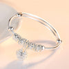Street all-match 925 Stamp Silver Women Fine Retro Bells cuff bangles adjustable Bracelets Party wedding Jewelry gift