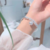 Street all-match 925 Stamp Silver Women Fine Retro Bells cuff bangles adjustable Bracelets Party wedding Jewelry gift