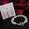 Street all-match 925 Sterling Silver Grape beads pendant earrings bracelets necklace Jewelry set for women  party gifts