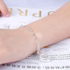 Street all-match 925 Sterling Silver romantic heart crystal earrings bracelets Jewelry sets for women Party wedding Gift
