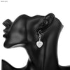 Street all-match 925 Sterling Silver romantic heart crystal earrings bracelets Jewelry sets for women Party wedding Gift