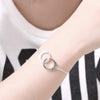 Street all-match 925 sterling Silver Handcuffs Chain Bracelets for Women Men Wedding party Couples Jewelry gifts