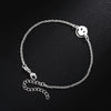 Street all-match 925 sterling Silver Pretty smiley Bracelets for Women classic Wedding Party Gifts student Jewelry