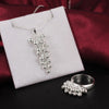 Street all-match 925 sterling Silver fine Grape beads pendant necklace rings for woman Jewelry sets wedding Party gifts