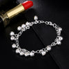 Street all-match Charms lovely Bells chain 925 sterling silver Bracelets for woman Wedding party gifts brands Jewelry