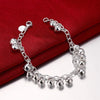 Street all-match Charms lovely Bells chain 925 sterling silver Bracelets for woman Wedding party gifts brands Jewelry