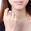 Street all-match jewelry 925 Sterling silver Rings For Women adjustable elegant Wedding Party custom Holiday gifts
