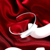 Street all-match jewelry 925 sterling Silver cuff bangle fine charms Bracelets for Women adjustable Wedding Party  Gifts