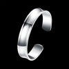 Street all-match jewelry 925 sterling Silver cuff bangle fine charms Bracelets for Women adjustable Wedding Party  Gifts