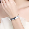 Street all-match jewelry 925 sterling Silver cuff bangle fine charms Bracelets for Women adjustable Wedding Party  Gifts