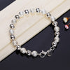 Street 8MM Frosted beads 925 sterling silver Bracelet for woman man Wedding party fine Gifts noble Jewelry