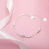 Street 925 Stamp Silver romantic lucky beads Chain Bracelet for Women party wedding accessories Fine Jewelry Gifts