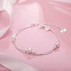 Street 925 Stamp Silver romantic lucky beads Chain Bracelet for Women party wedding accessories Fine Jewelry Gifts