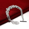 Street 925 Sterling Silver tassel Grape beads Bracelets necklaces earrings Jewelry set for women Party wedding Gifts