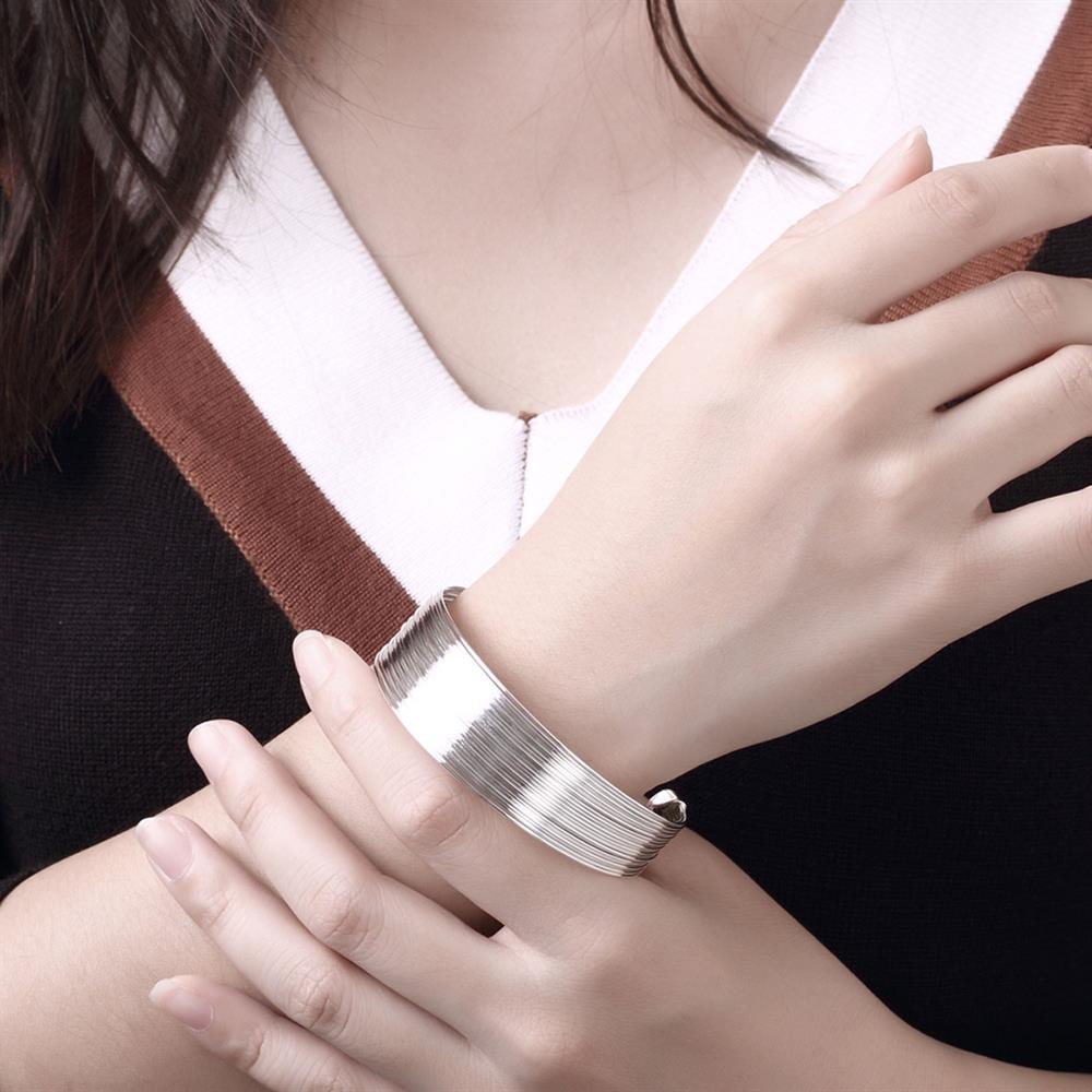 Street 925 sterling Silver Vintage Multi-line earring ring Bracelet bangle for women Jewelry set fine Party custom gifts