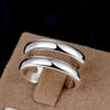 Street Charms 925 Sterling Silver Simple Rings For Women adjustable wedding Party Gifts classic custom Jewelry