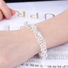 Street brands jewelry 925 sterling silver beautiful Shiny twisted circle chain Bracelet for woman Wedding party gifts