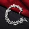 Street charms 925 sterling Silver Fringe line frosted beads Bracelets necklace Jewelry set for women Party Gifts