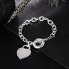 Street trend romantic heart Pendant 925 sterling silver Bracelets for woman fine jewelry Wedding party Christmas gifts