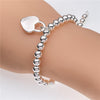 Street wild 925 sterling Silver charms Heart Pendant Bracelets for Women party wedding Original jewelry Holiday gifts