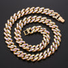 Strip Iced Out Paved Rhinestone Necklace Shine Jewelry CZ Bling Rapper Necklace for Men HipHop Choker Bar Nightclub Accessories