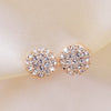 Stud Earrings for Women Female 2020 Boucle d'oreille Crystal Earring Gold Bijoux Jewelry Brincos Mujer