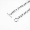 Stylish Girl Lady Punk Gothic Rock Handmade O Round Metal Link Chain Choker Collar Necklace Stainless Steel Jewelry