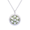 Summer Aroma Diffuser Necklace Open Vintage Silver Lockets Pendant Perfume Essential Oil Aromatherapy Locket Necklace With Pads