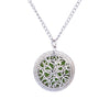 Summer Aroma Diffuser Necklace Open Vintage Silver Lockets Pendant Perfume Essential Oil Aromatherapy Locket Necklace With Pads